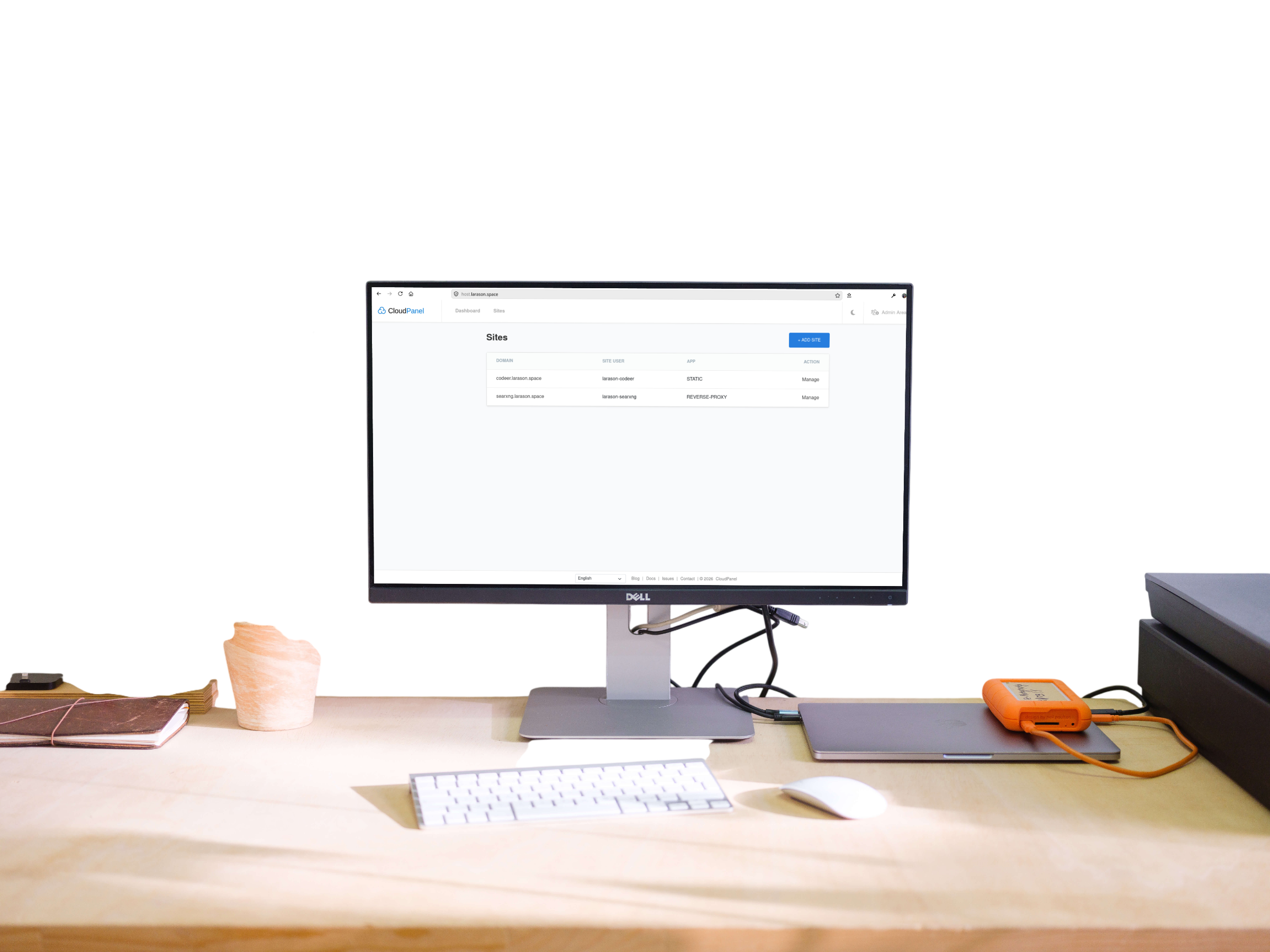 CloudPanel Hosting Mockup