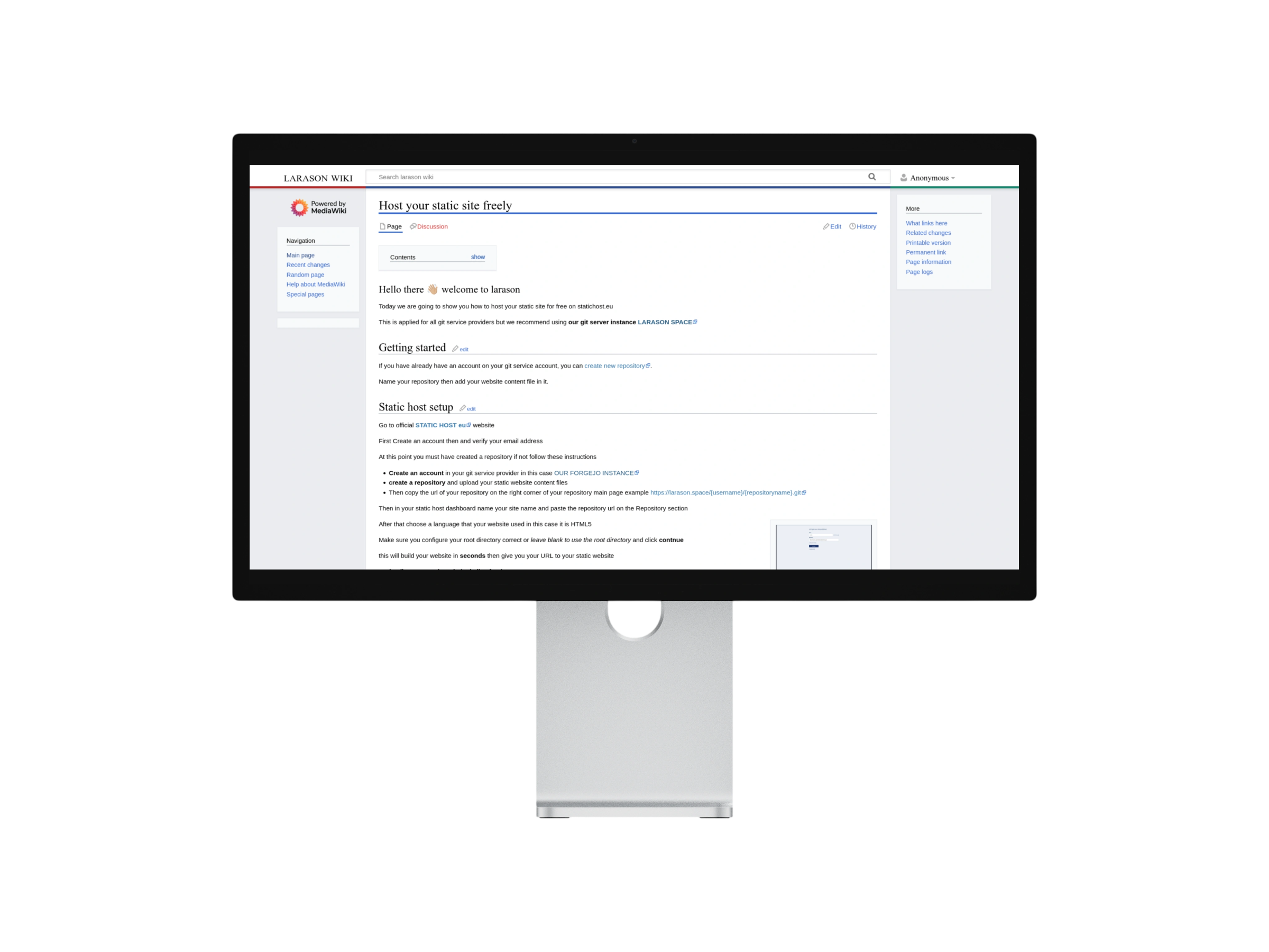 Wiki Platform Mockup